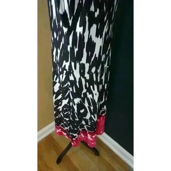 Nine & Co. Dress Black/White, Pink Jersey Swing Dress, Size 16 - Picture 14 of 14